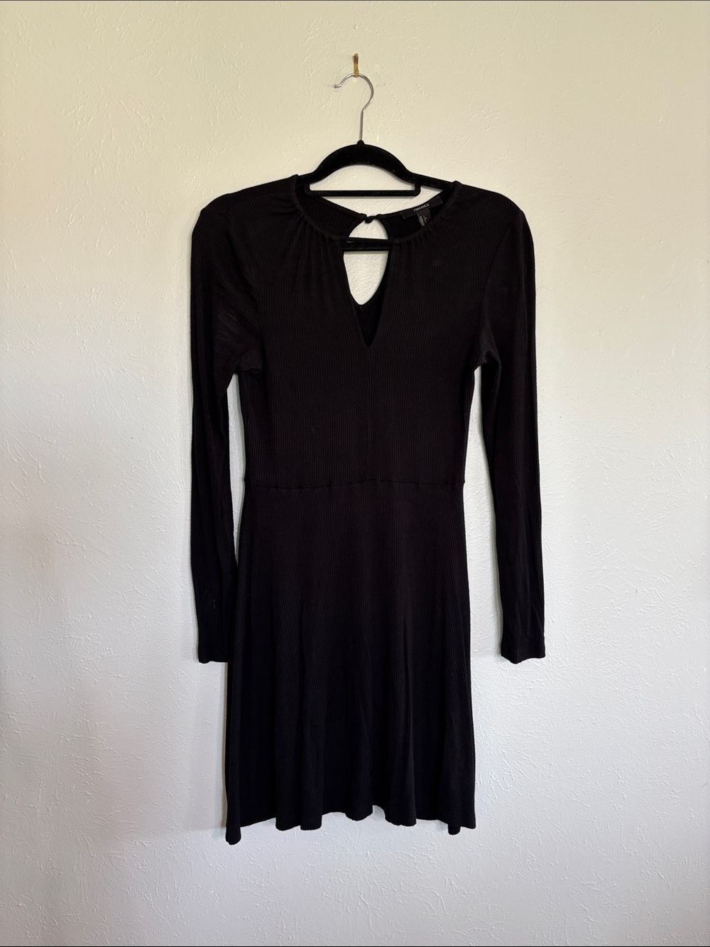 Forever 21 Black Long Sleeve Dress